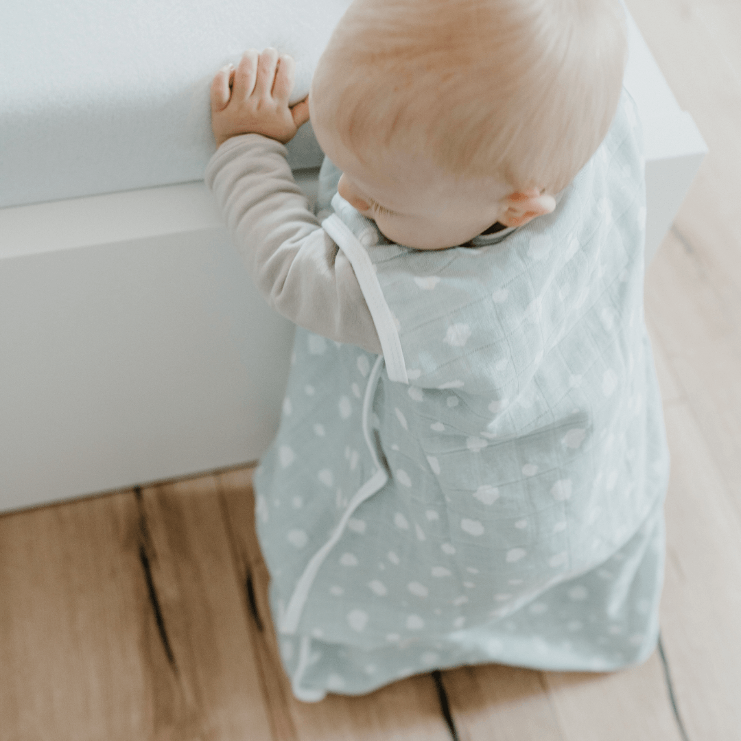 Sacco nanna in mussola 0.5 TOG | Pois Menta