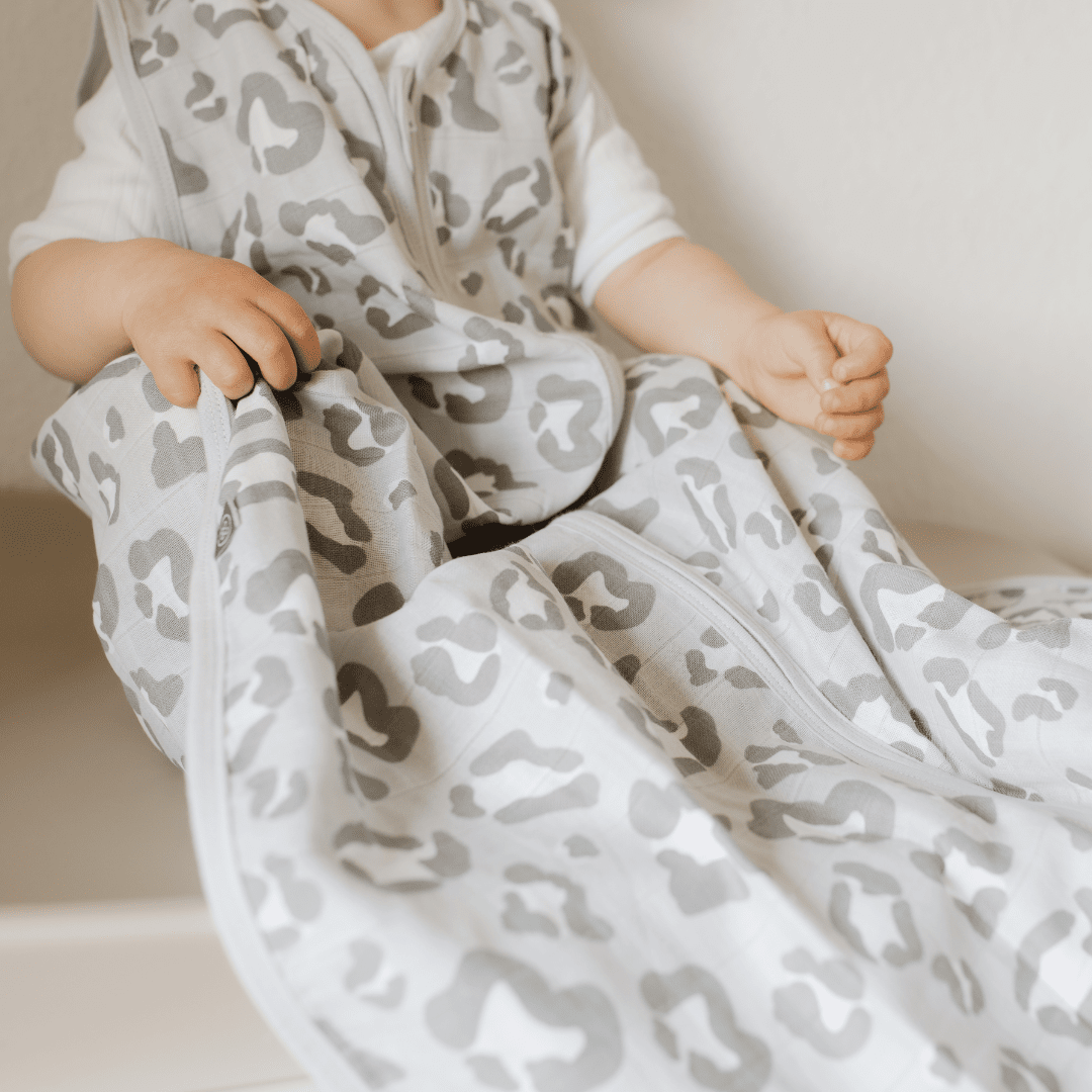 Sacco nanna in mussola 0.5 TOG | Leopardo Grigio