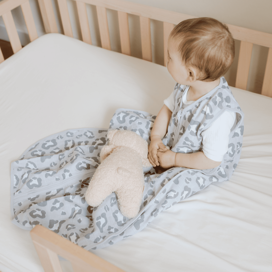 Sacco nanna in mussola 0.5 TOG | Leopardo Grigio