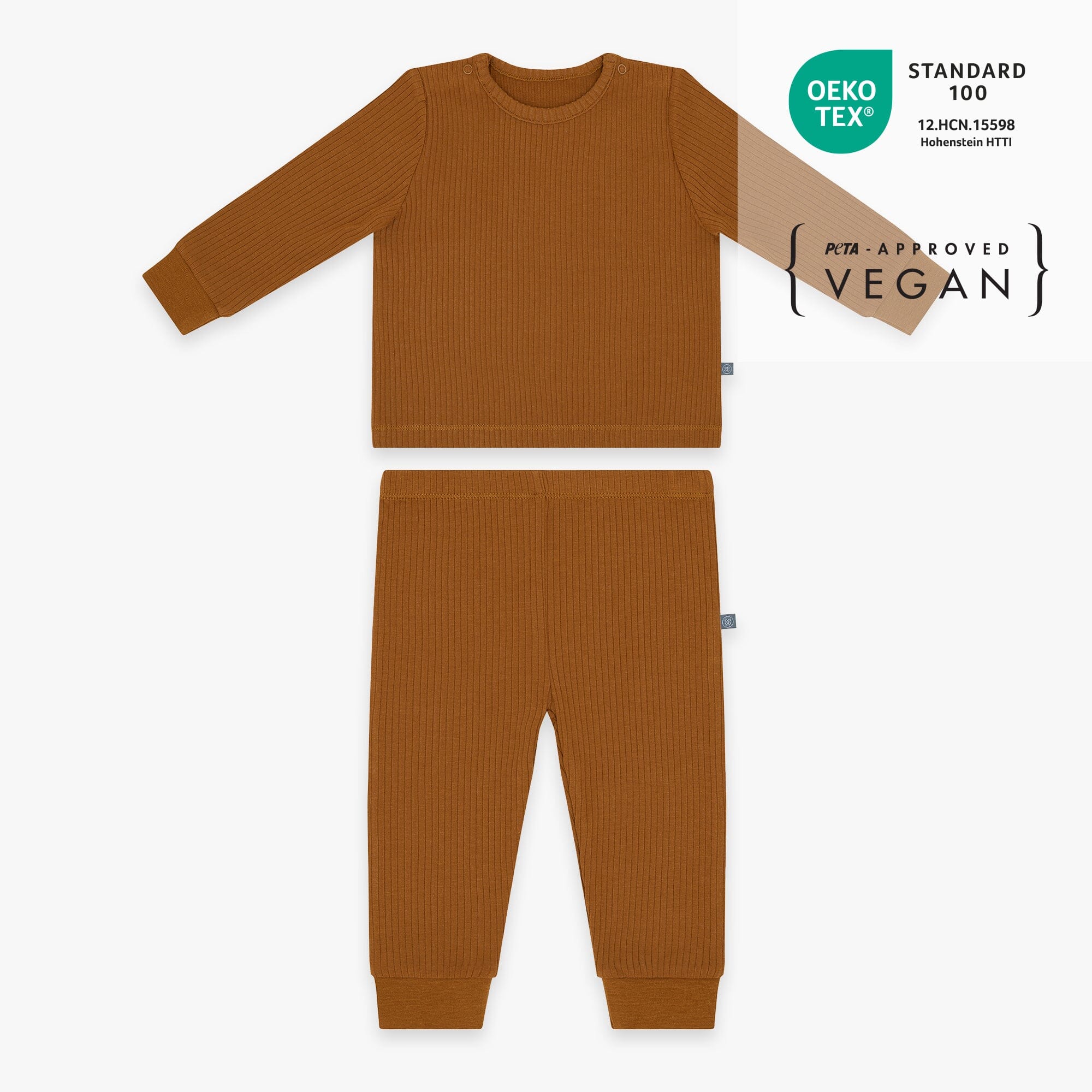 Pigiama lungo 2 pezzi | Essential Toffee