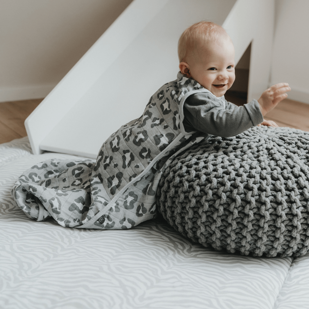 Sacco nanna in mussola 0.5 TOG | Leopardo Grigio